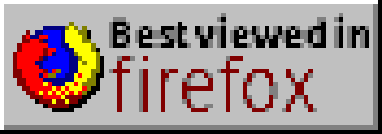a 1990s/early 2000s 88x31 16-color banner, saying “best viewed in firefox”, but using (downgraded versions of) the modern firefox logo and typography.